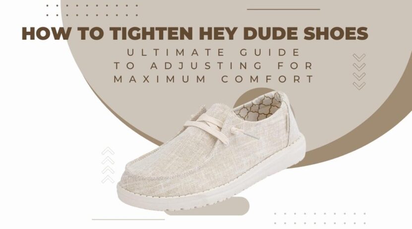 Tighten Hey Dude Shoes